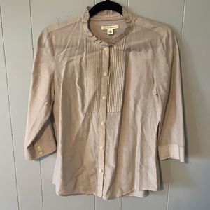 Banana Republic Taupe Blouse Size Small